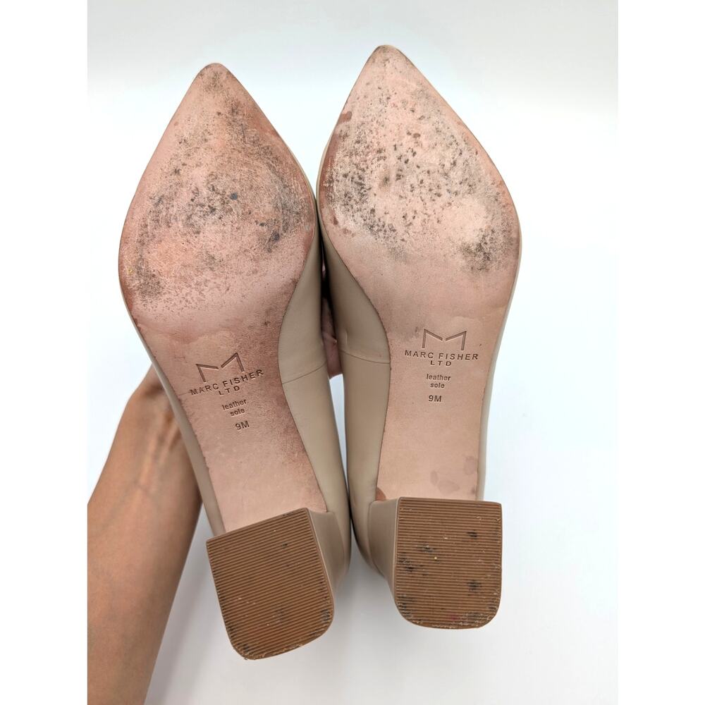 Marc Fisher Zala Block Heel Pump Pointy Toe Women… - image 7